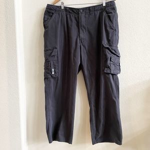 Ecko Unltd Mens Twill Cargo Pants Black Mens‎ Size 40 Inseam 30 90's Vintage